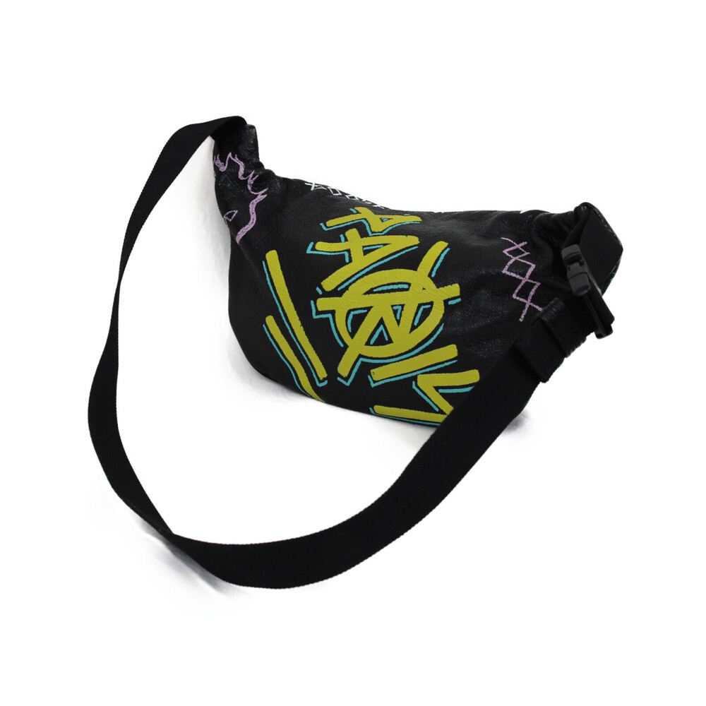 Balenciaga Belt Explorer paint Black Bag